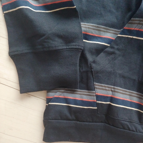 VOLCOM NEW Outstoned Hoodie Blue Striped - Picture 5 of 9